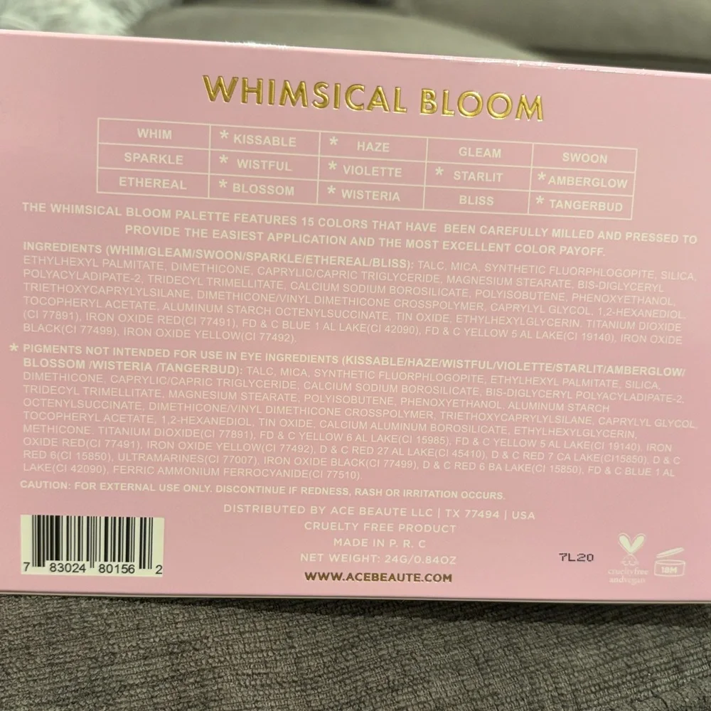 Ace Beauté Whimsical Bloom Eyeshadow Palette - BRAND NEW! makeup beauty palettes